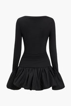 Katı Kloş Mini Elbise