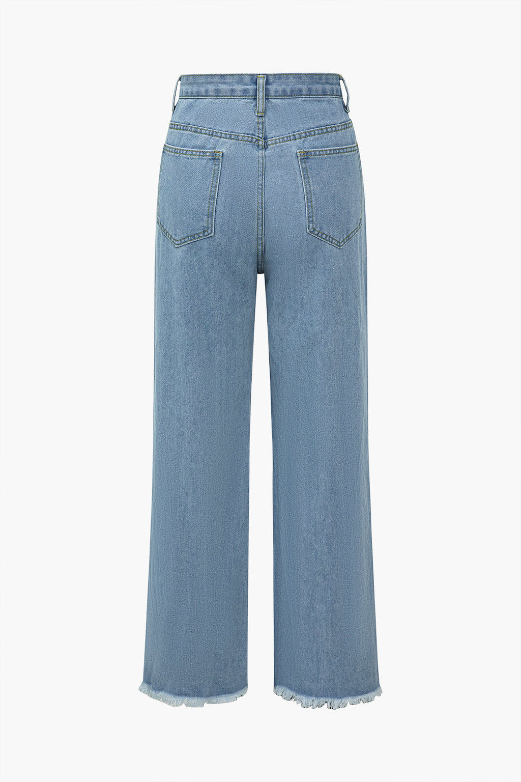 Eskitme Düz Paça Jean