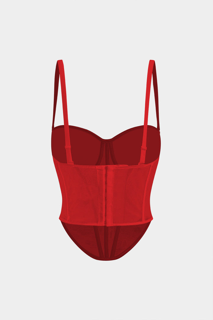 File Elbise Düğmeli Korse Bel Askılı Üst