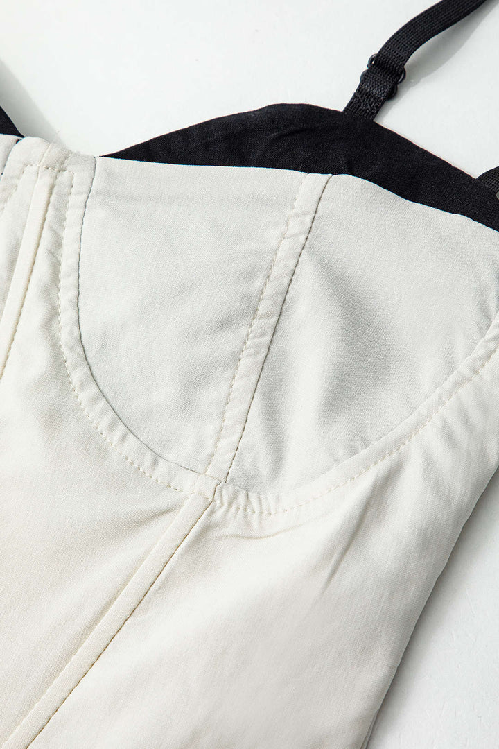 Kontrast Askılı Korseli Askılı Üst