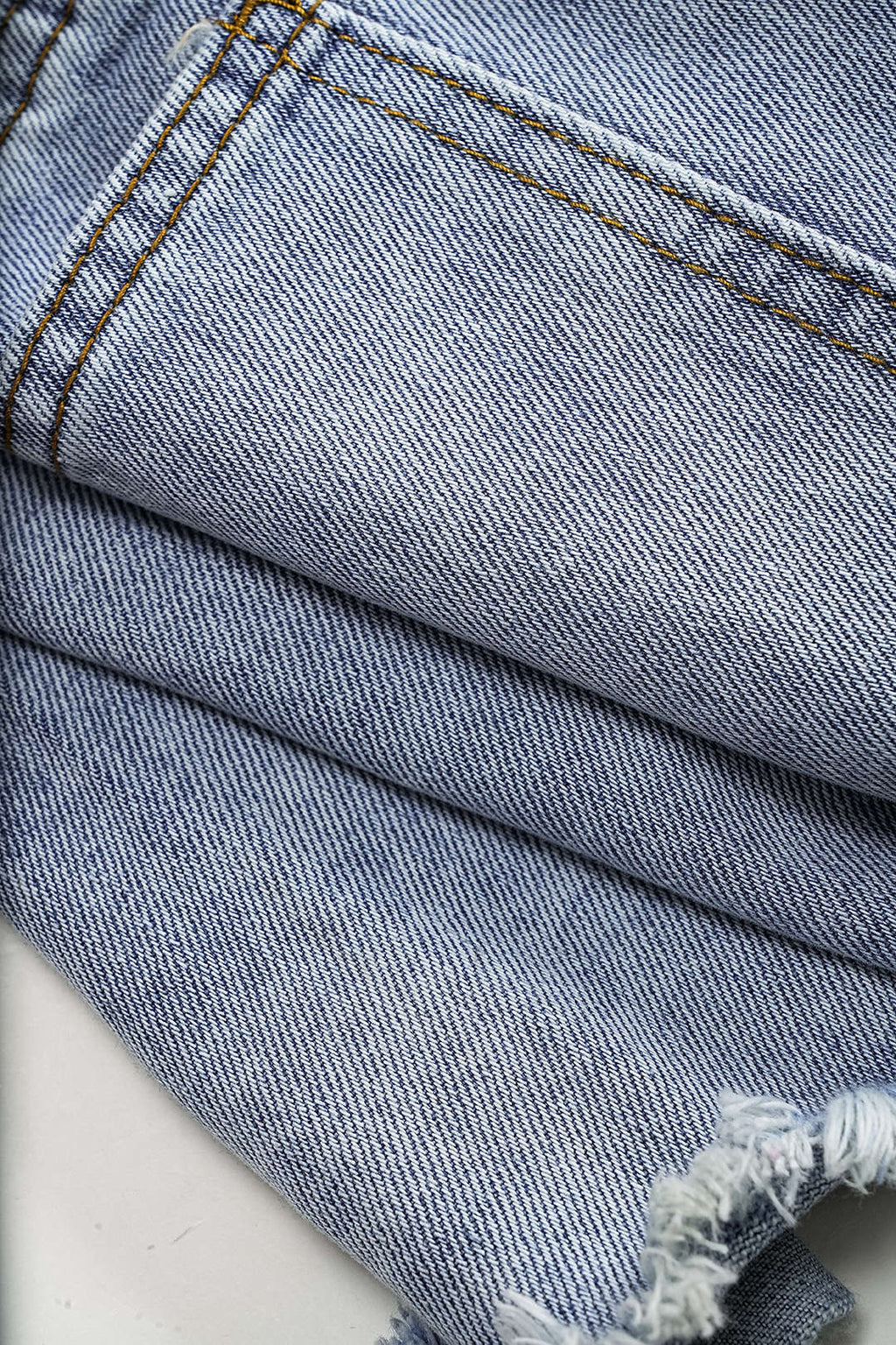 Denim Yüksek Bel Şort