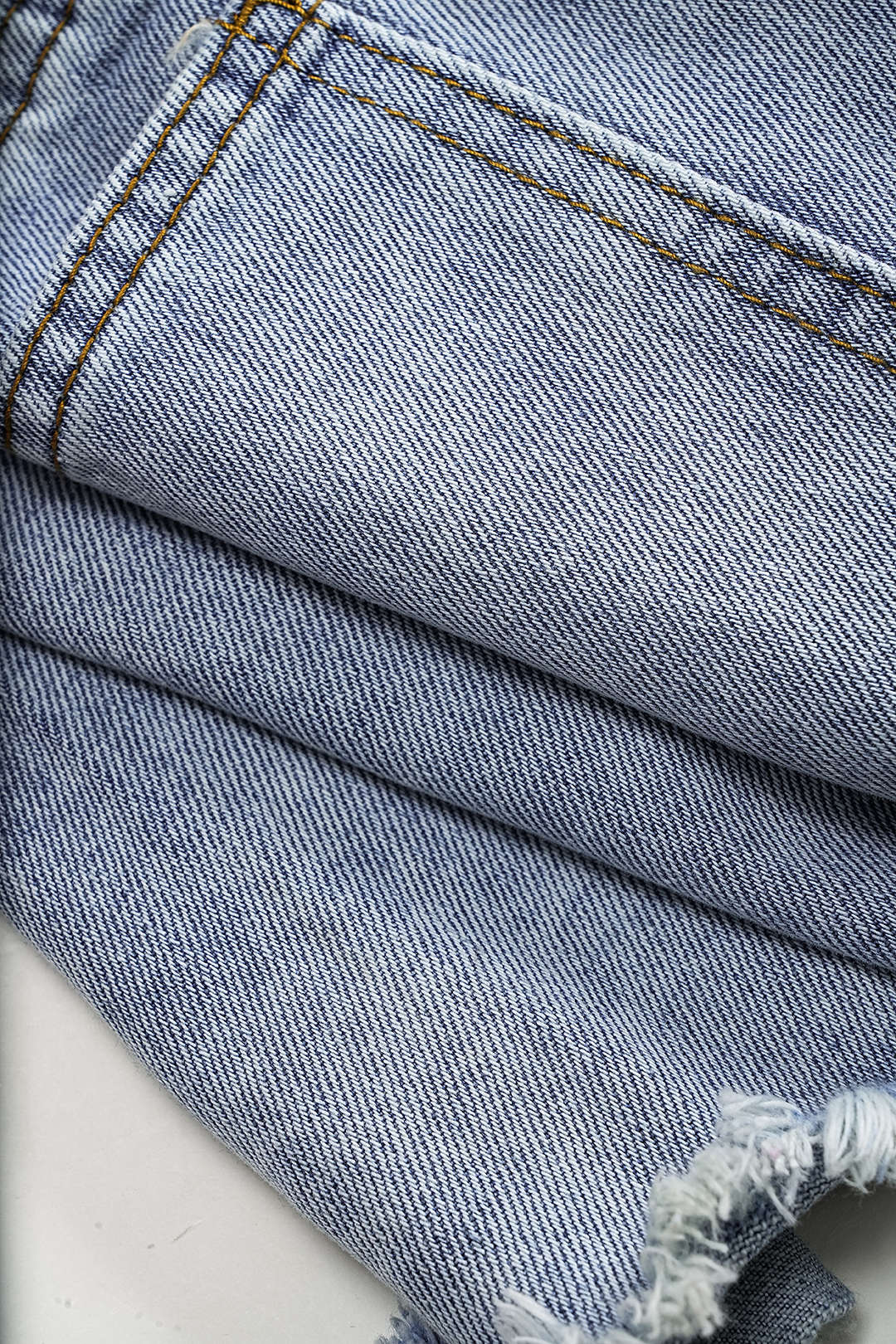 Denim Yüksek Bel Şort