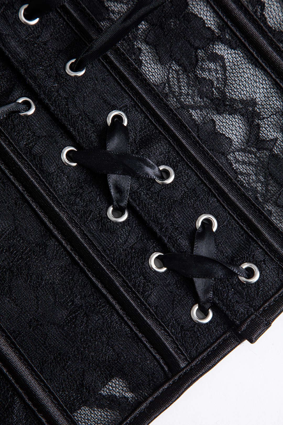 Lace Büstiyer Bağcıklı Tube Top ve Tanga Seti