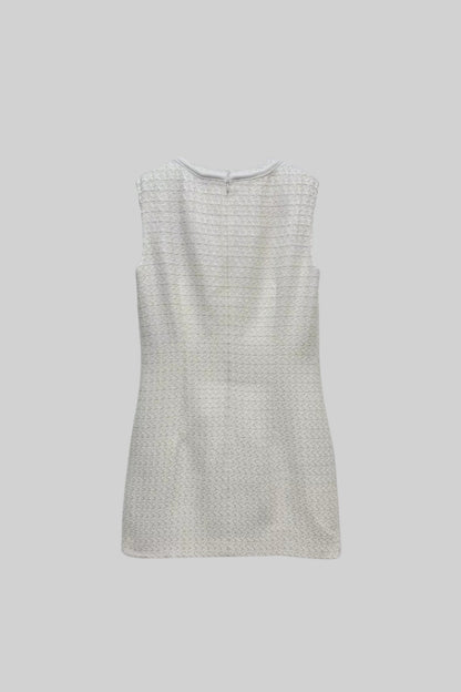 Fiyonklu Kolsuz Mini Elbise