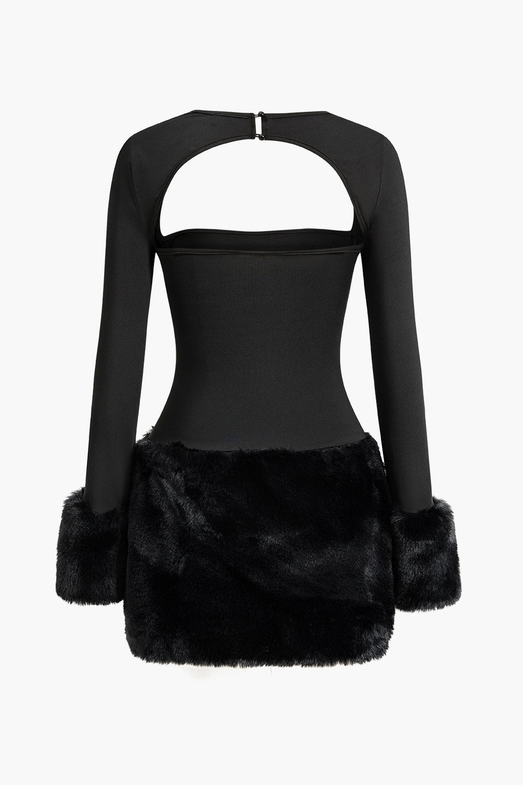 Katı Patchwork Mini Elbise