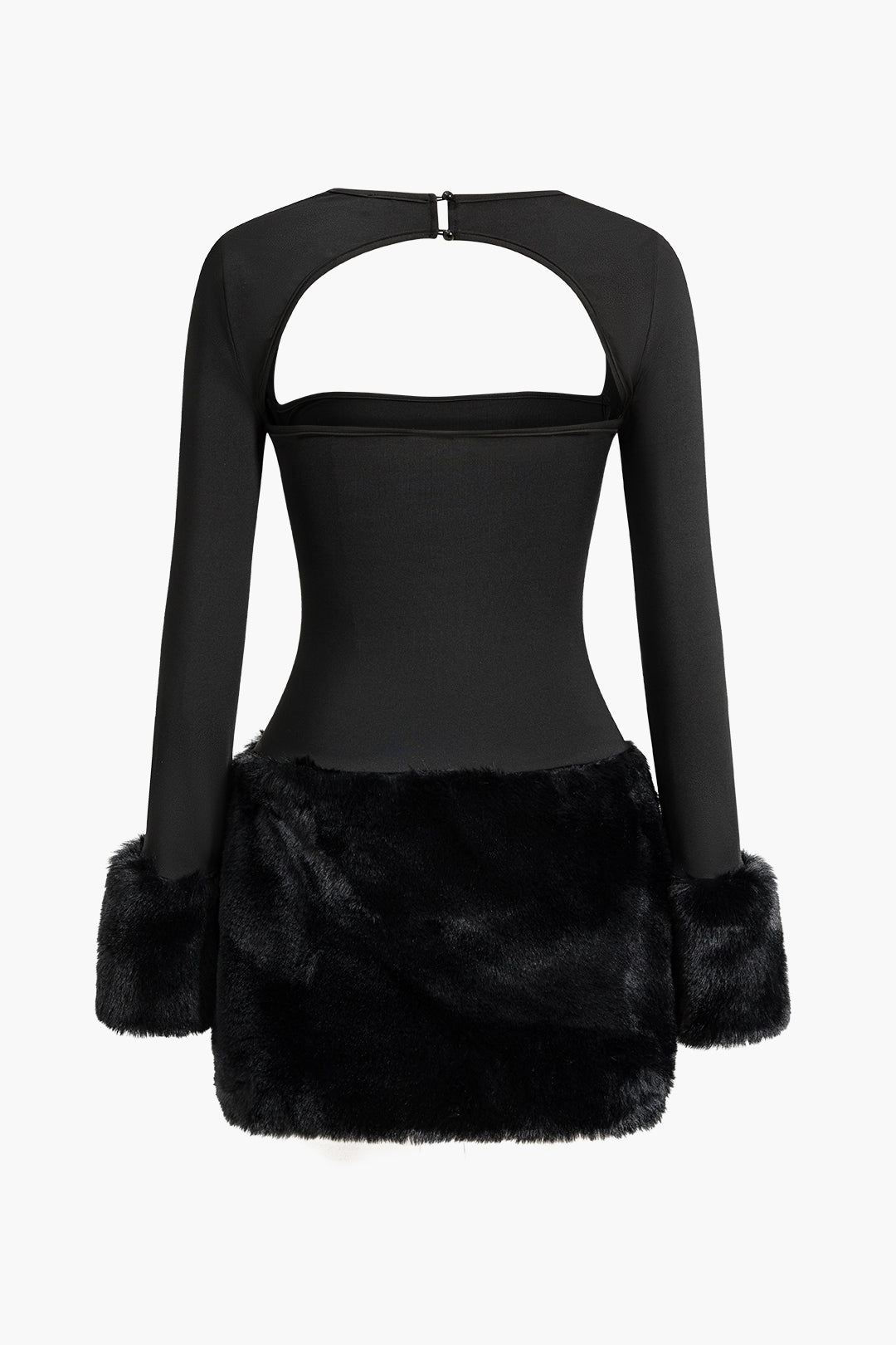 Katı Patchwork Mini Elbise