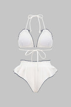 Fırfırlı Büzgülü Bikini Takımı