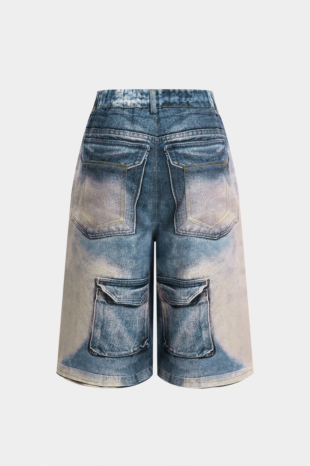 Baskılı Cepli Şort