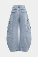 denim Barrel Jean pantolon
