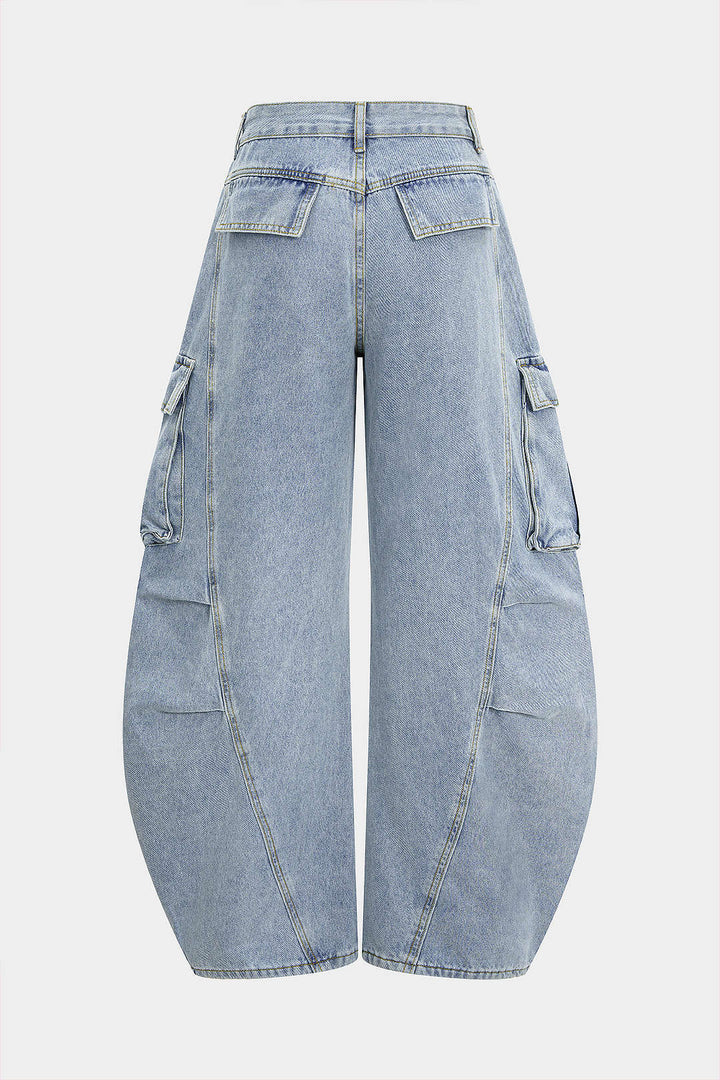 denim Barrel Jean pantolon