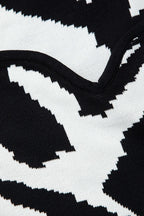 Kontrast Triko Uzun Kollu midi Elbise