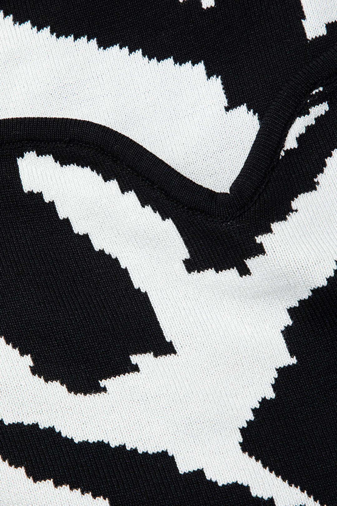 Kontrast Triko Uzun Kollu midi Elbise