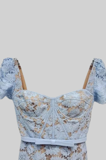 Dantel Midi Elbise