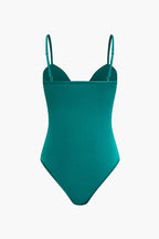 Büstiyer Askılı Bodysuit ve Geniş Paça Pantolon Seti