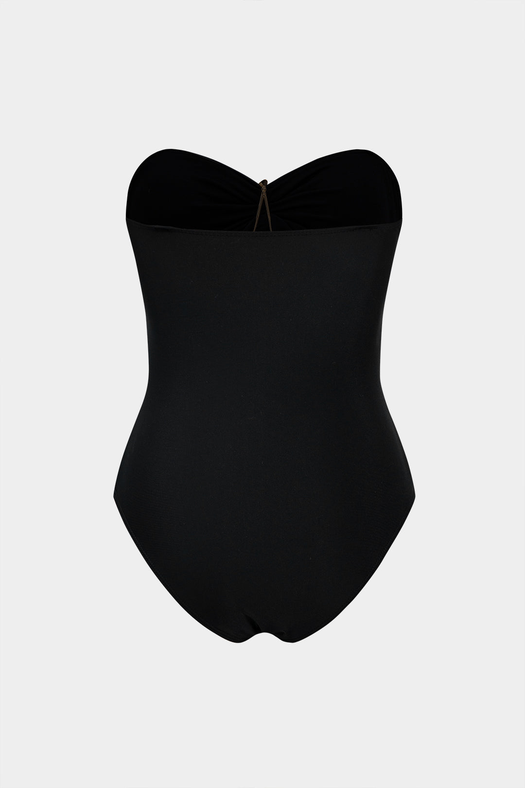 Metalik Yıldız Şekilli Dekorlu Büzgülü Kesik Detaylı Karın Toparlayıcı Tek Parça Mayo