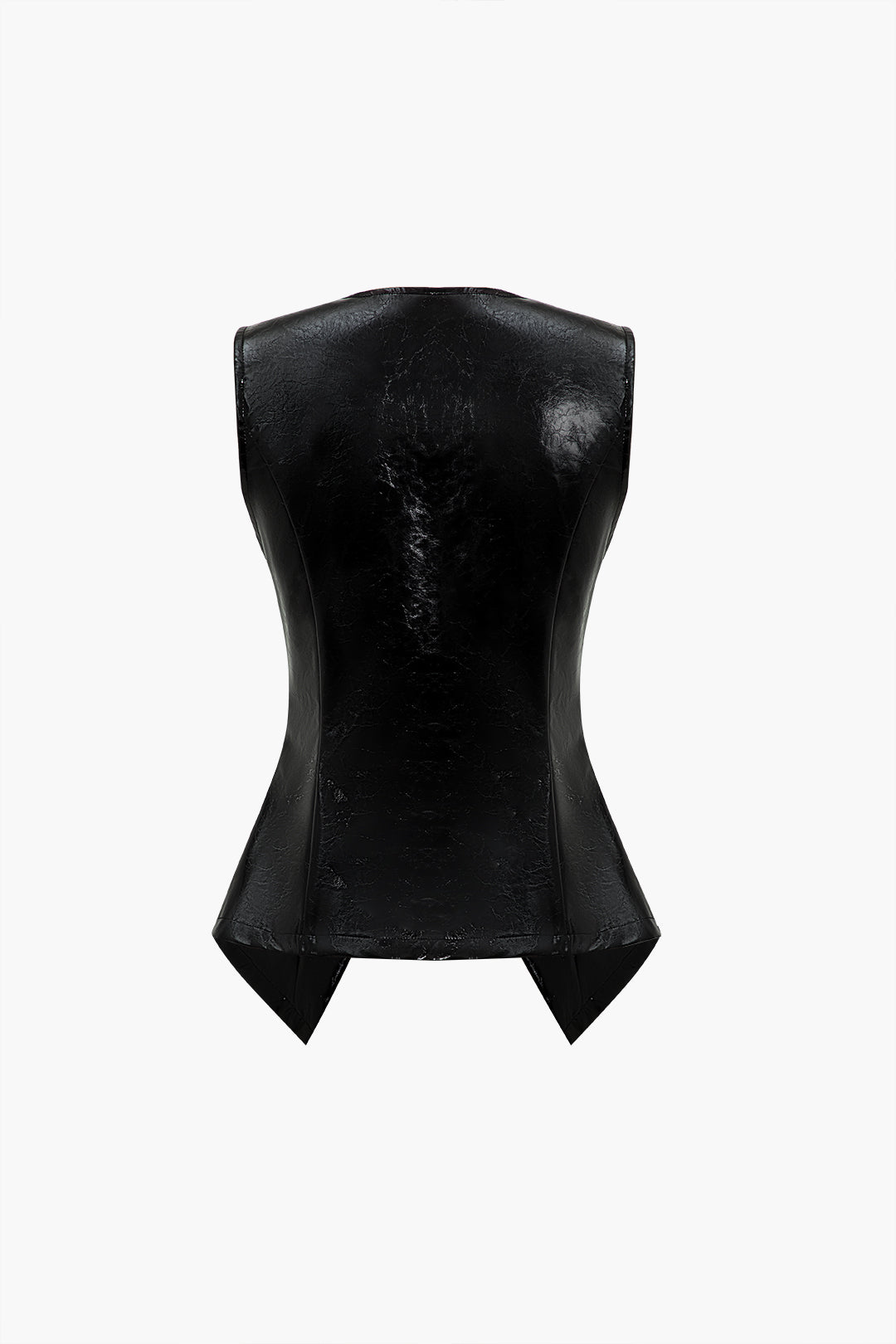 Deri Düğmeli Yelek