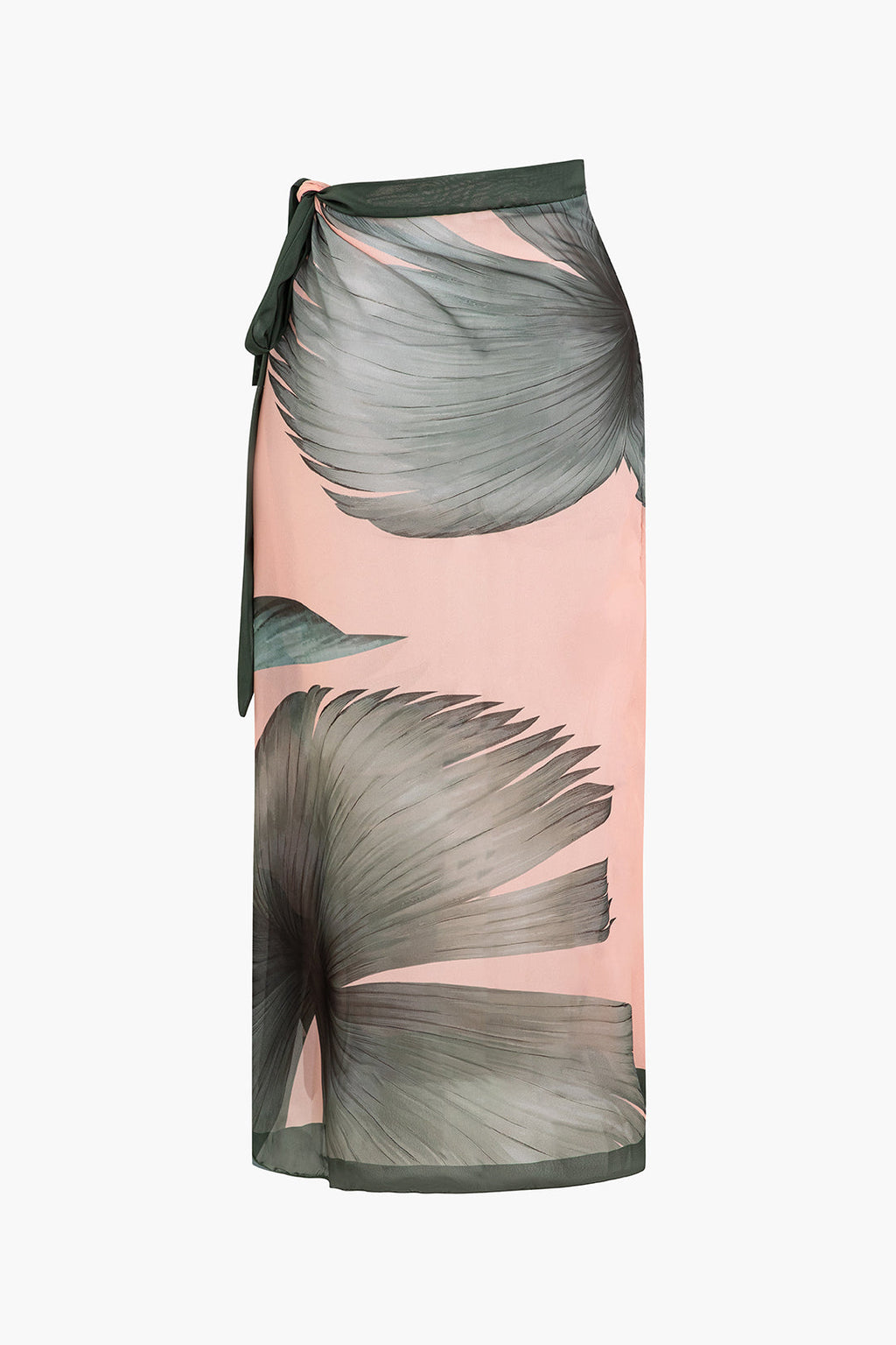 Tropikal Büzgülü Mayo Eteği Pareo