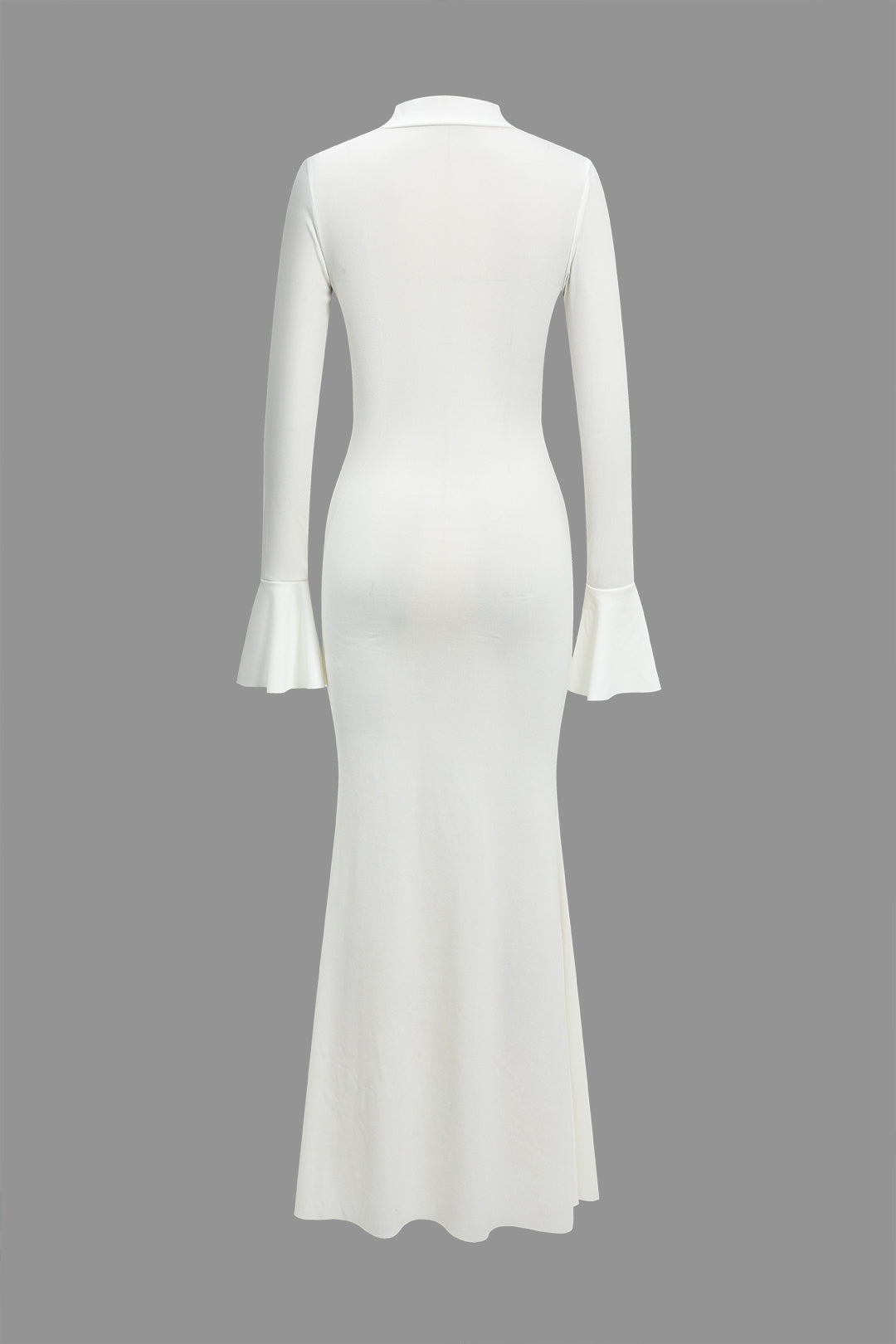 Düz Çan Kol Uzun Kollu maksi Elbise