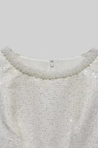 Fiyonklu Payetli Mini Elbise