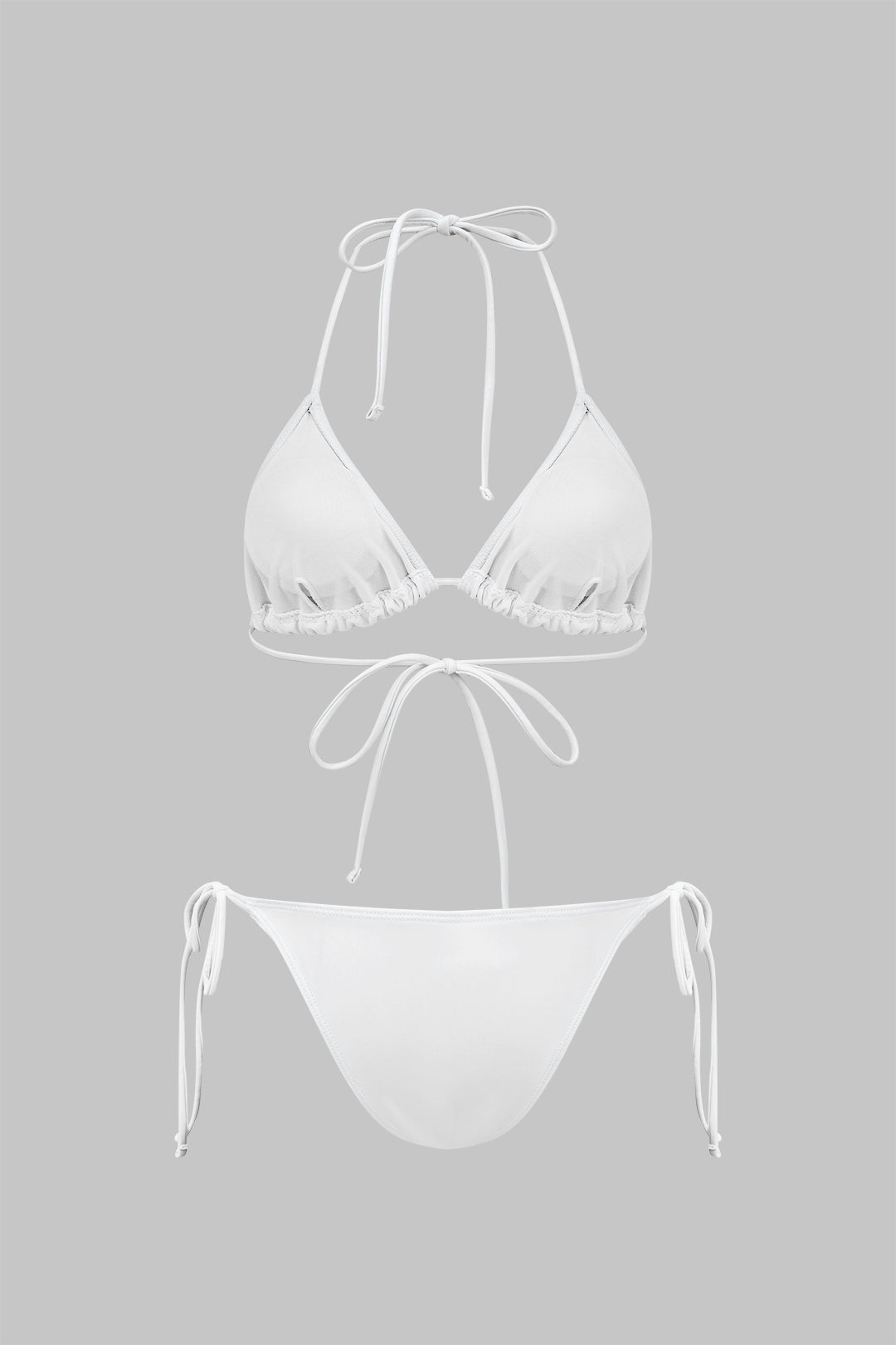 Bağlamalı Bikini ve Uzun Kollu Elbise Örtüsü 3&