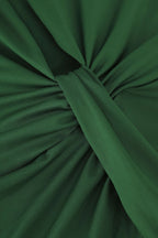 Derin V Yaka Kolsuz Midi Elbise