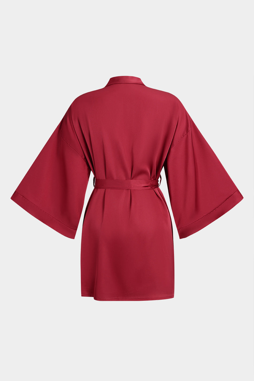 Saten Büzgülü Bağlamalı Gece Elbisesi