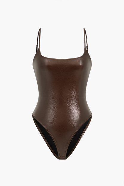 Shapewear Deri Bodysuit