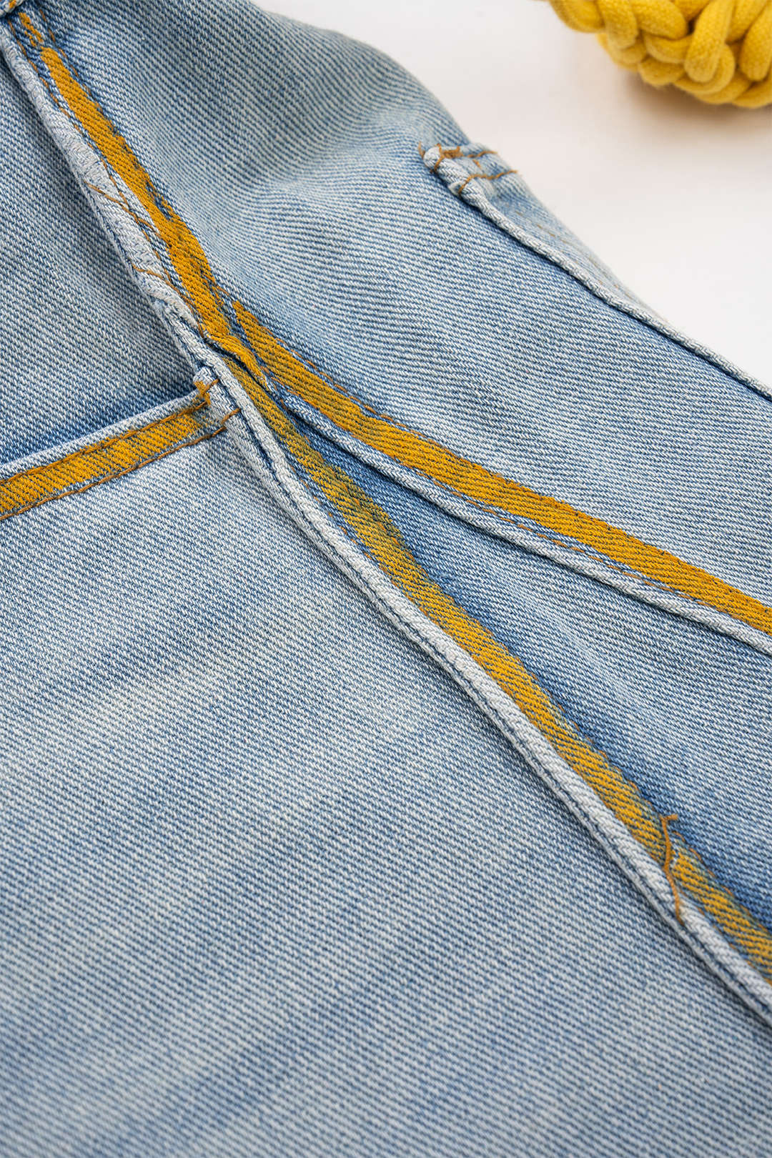 Denim Yüksek Bel Şort