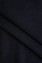 Katı Kapalı Omuz Düğmesi Yuvarlak Yaka Kesilmiş Mini Elbise