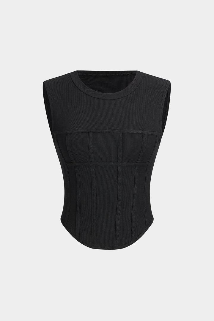 Korsaj Yuvarlak Yaka Büstiyer