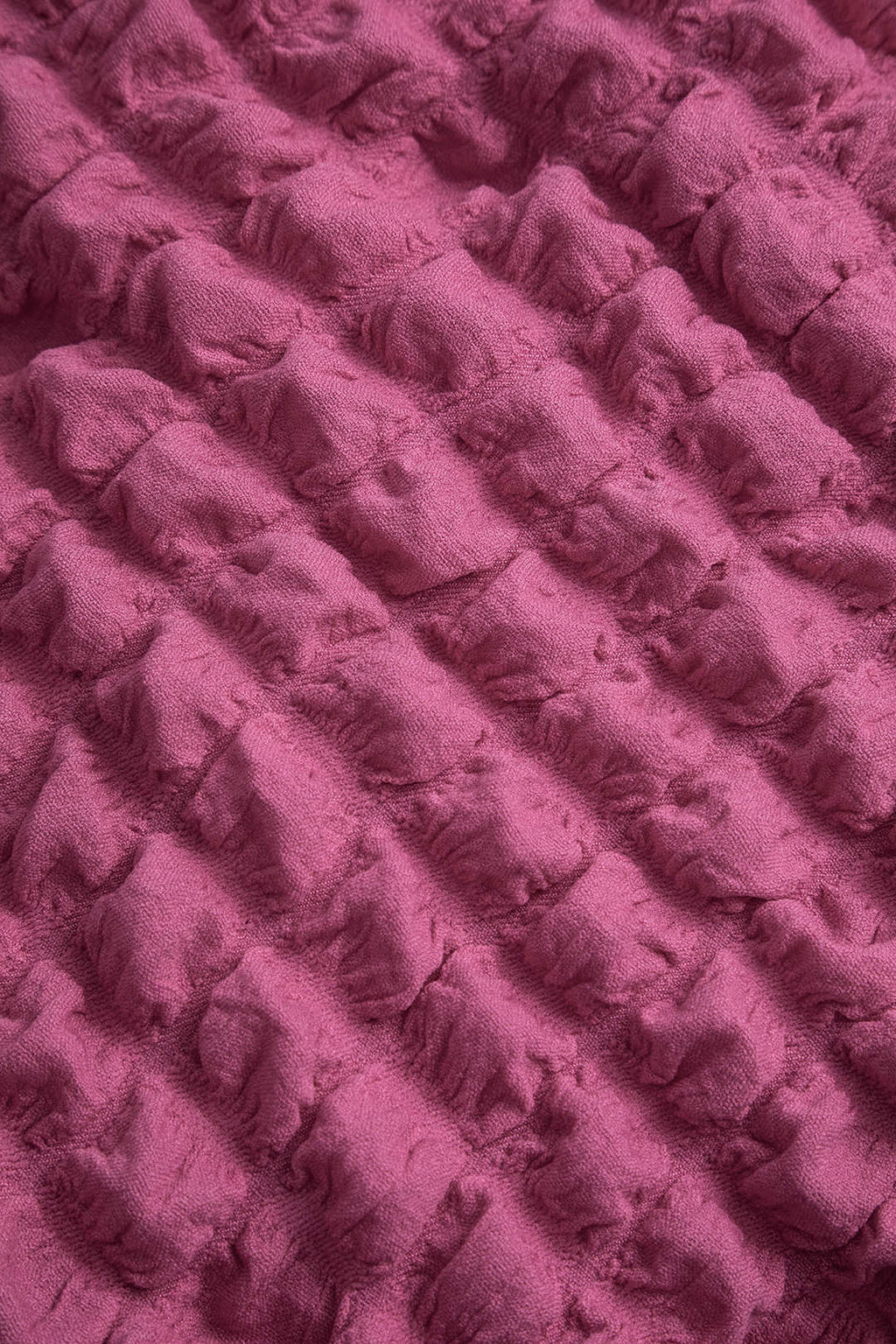 Puf Dokulu Uzun Kollu Mini Elbise