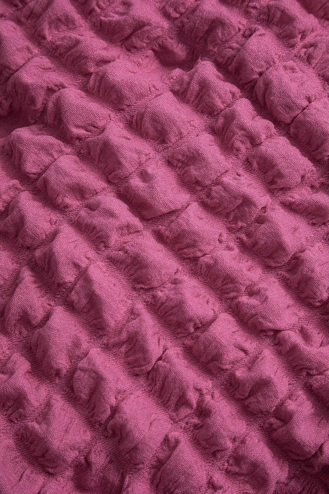 Puf Dokulu Uzun Kollu Mini Elbise