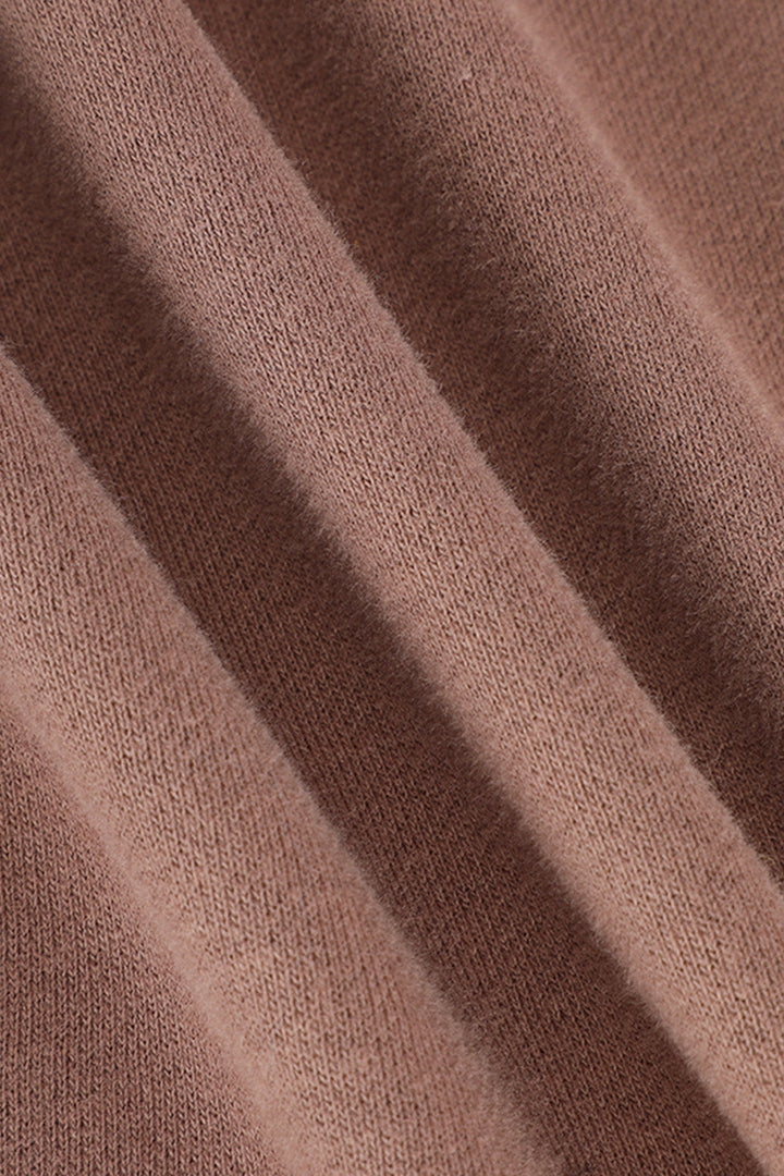 Üst Dikişli Sırtı Açık Kesikli Kapüşonlu Üst