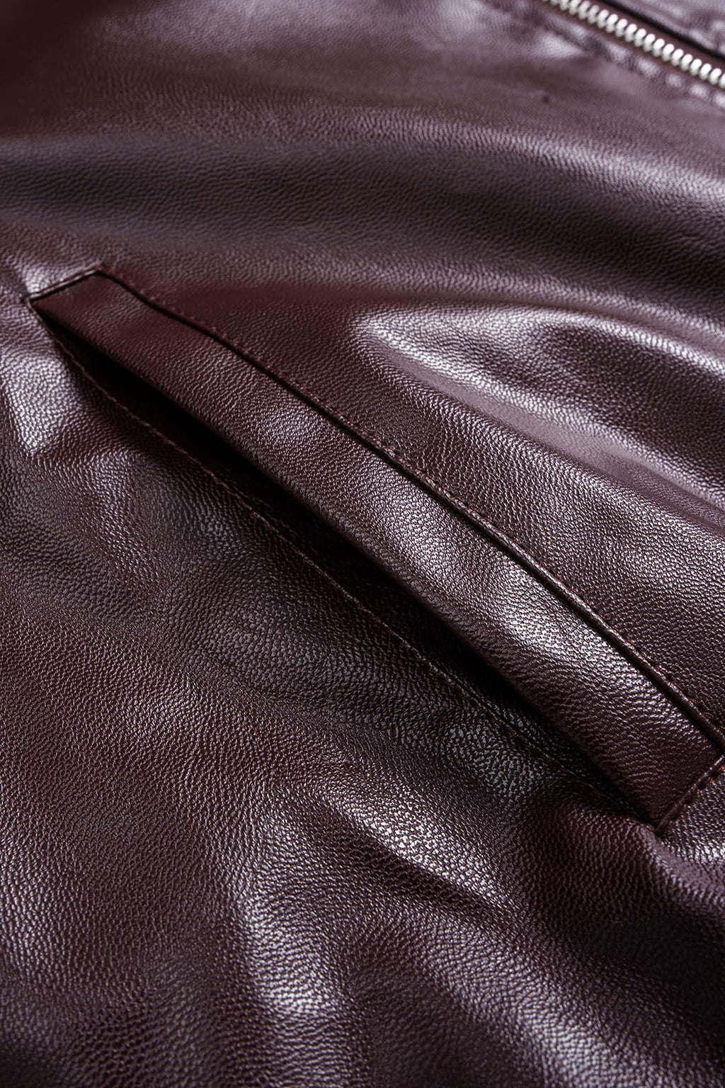 Suni Deri Zipper Ceket