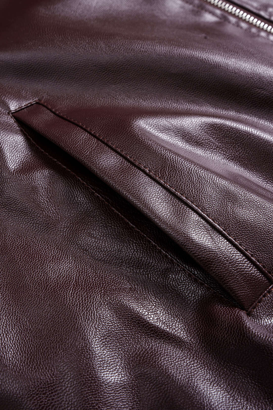 Suni Deri Zipper Ceket