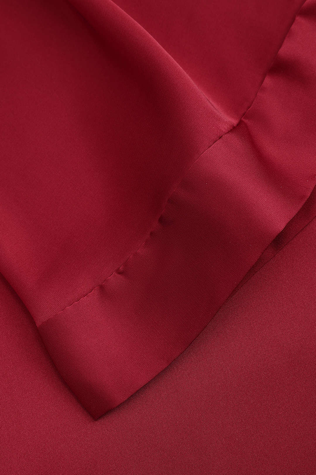 Saten Büzgülü Bağlamalı Gece Elbisesi