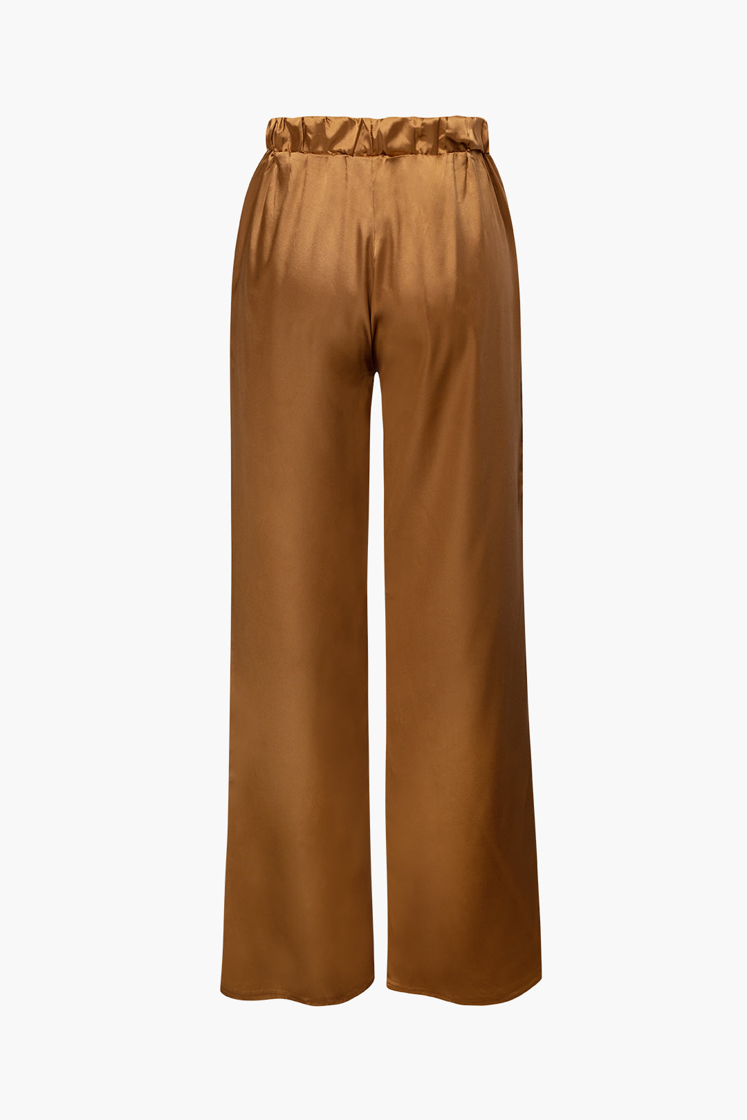 Saphire Saten Düğmeli Gömlek ve Pantolon Takım