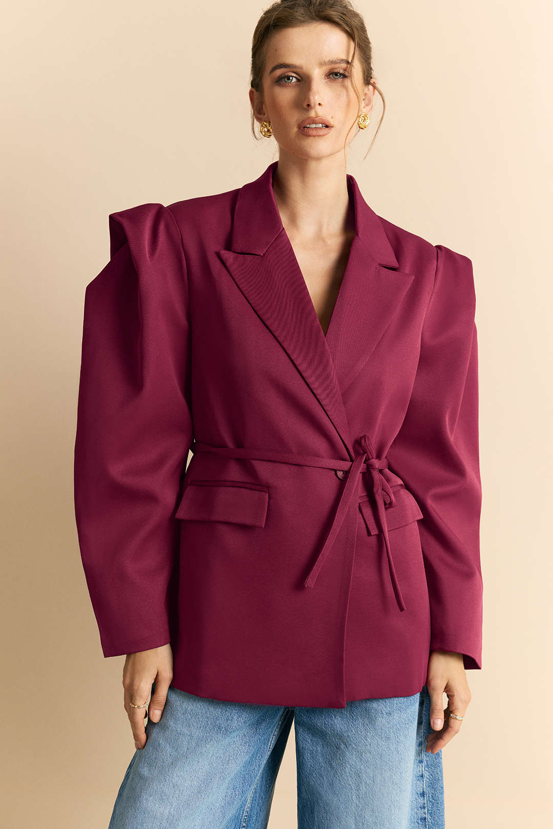 Düğmeli Blazer Ceket