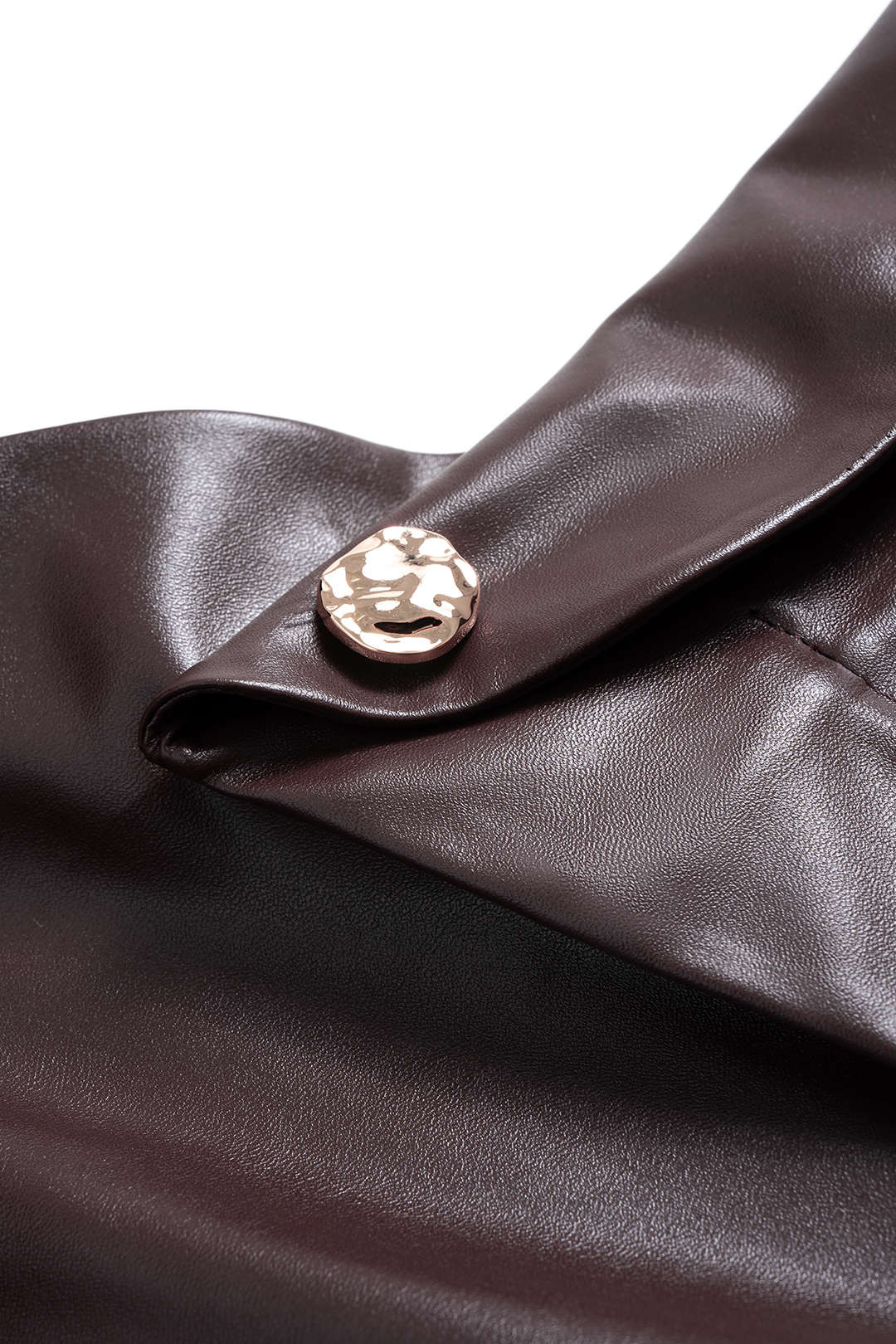 Suni deri barrel pantolon