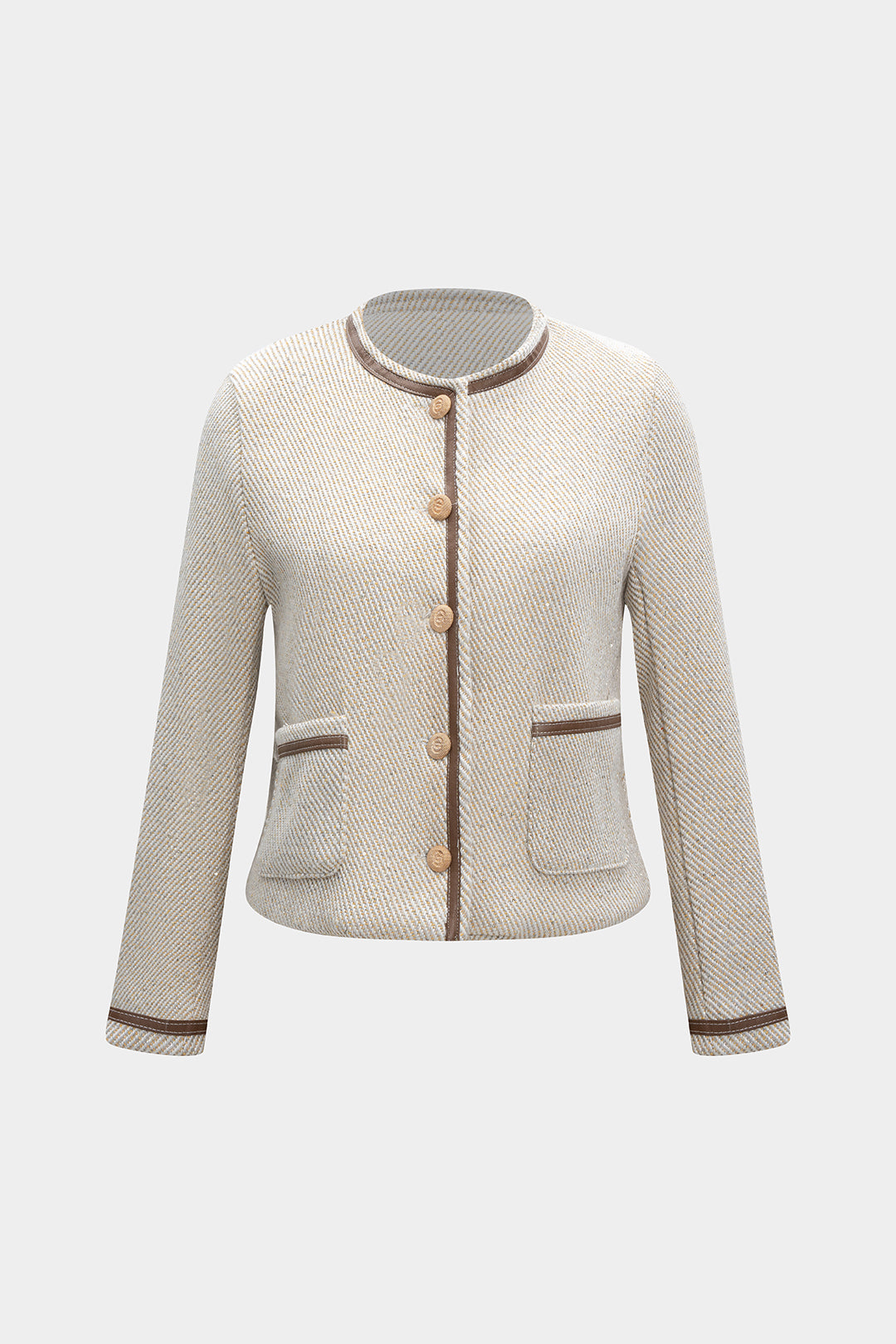 Kontrast Düğmeli Blazer Ceket