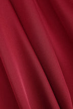 Saten Büzgülü Bağlamalı Gece Elbisesi