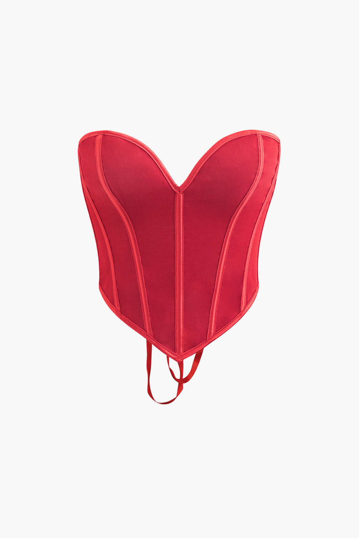 Lily Bağlamalı Korse top