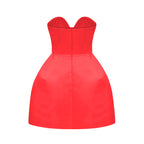 Laure dış omuz mini elbise