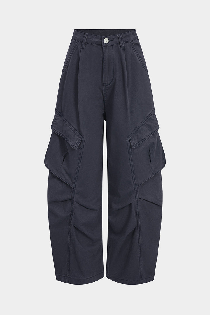 Kargo Cepli Denim Barrel Kot