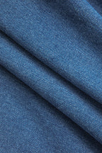 Denim Patchwork Cepli Kazak Hırka