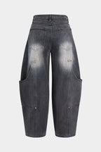 denim Barrel Jean pantolon