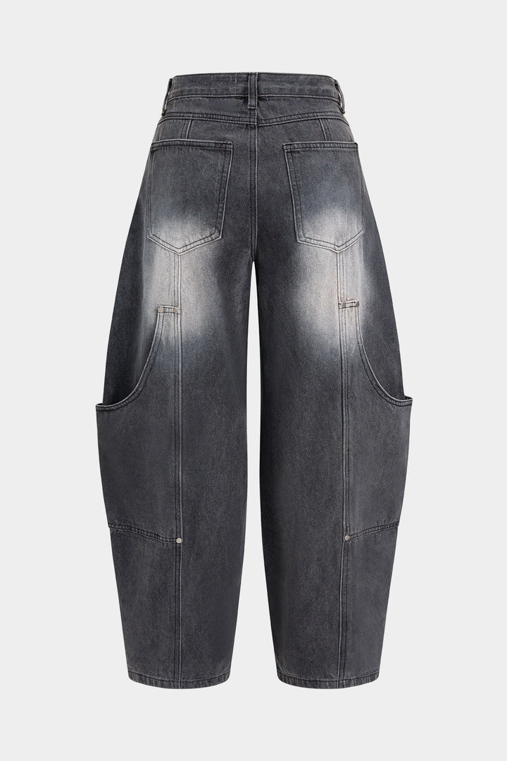 denim Barrel Jean pantolon