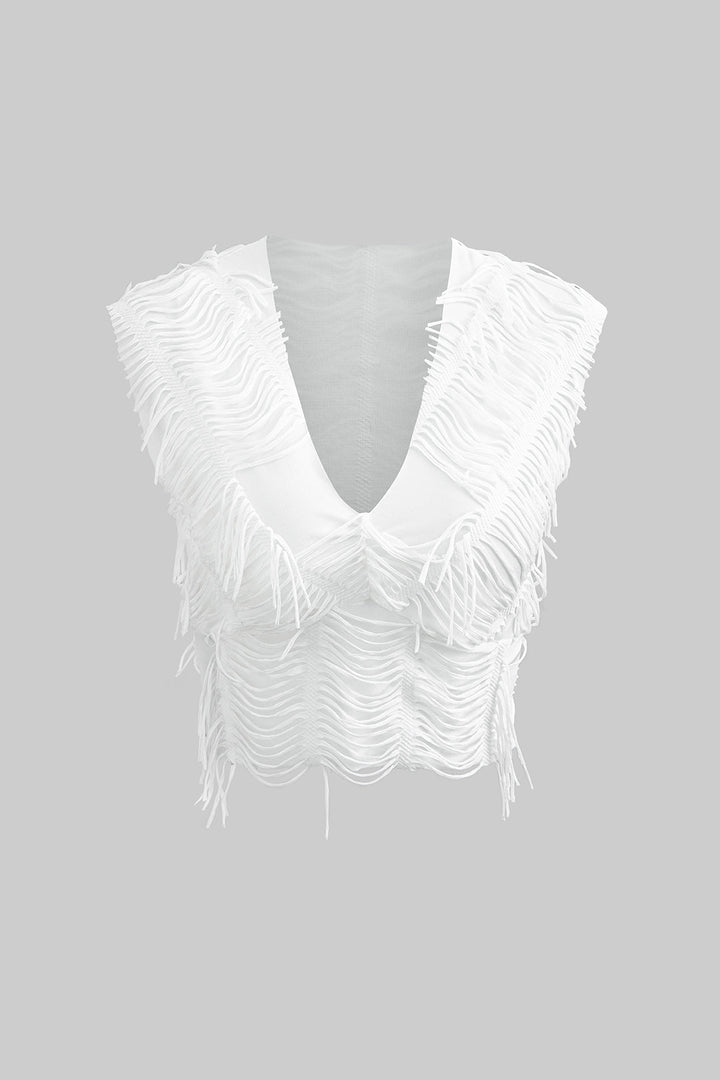 Rave Crop Top ve Yırtmaçlı Etek Takım