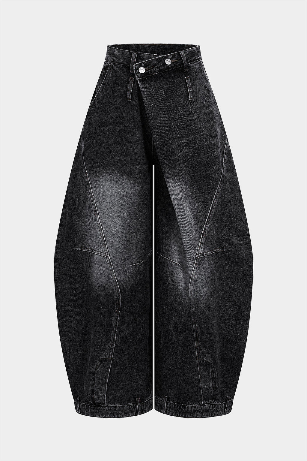 Yüksek bel Denim Barrel Kot
