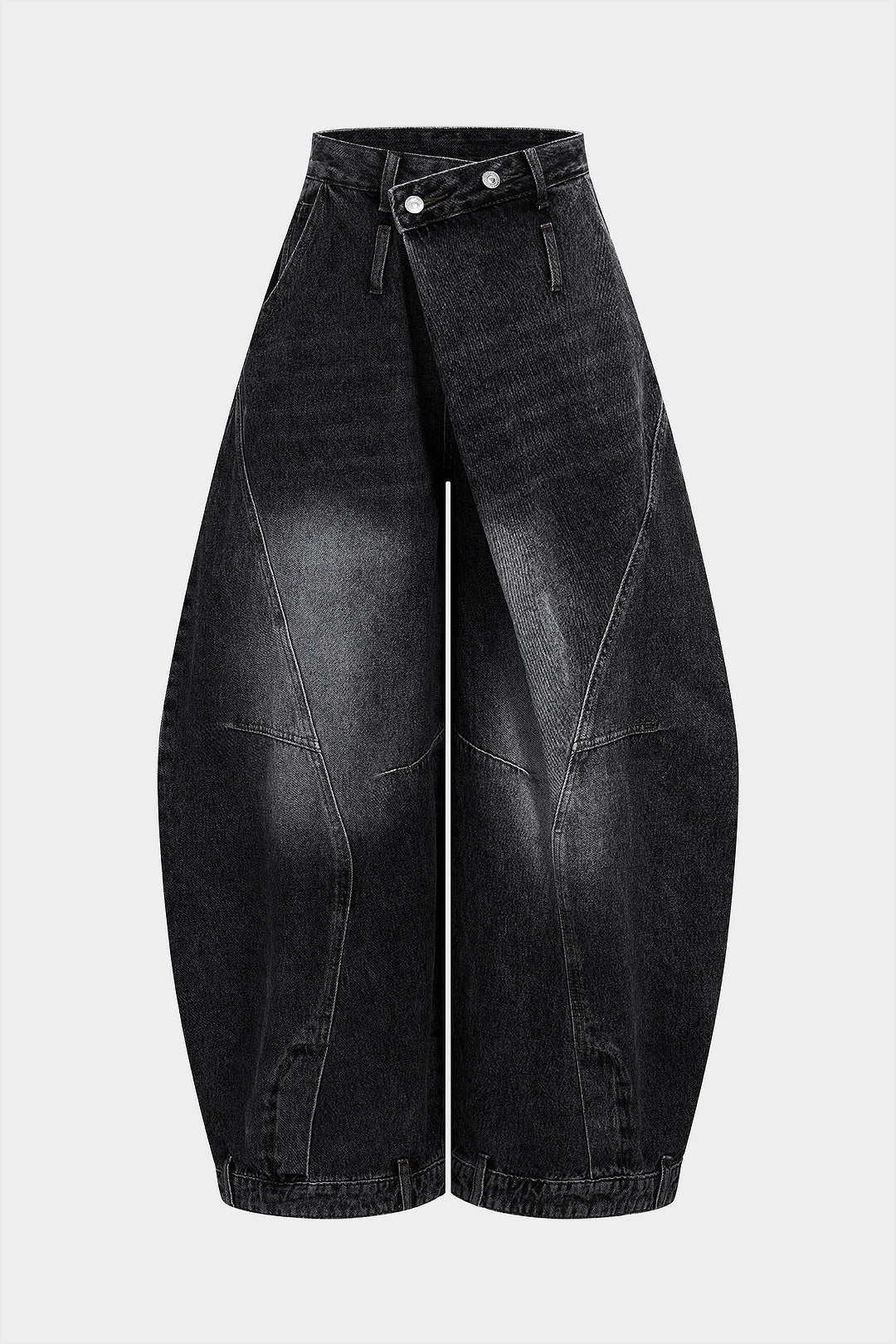 Yüksek bel Denim Barrel Kot